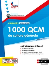 1 000 Qcm Culture Generale - Concours 2021-2022 - N  28 - Categories Abc (Ifp) 2021