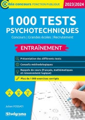 1 000 Tests Psychotechniques Entraînement Catégories A, B, C (Édition 2023/2024)
