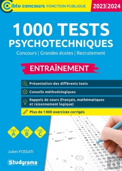 Bertrand.pt - 1 000 Tests Psychotechniques Entraînement Catégories A, B, C (Édition 2023/2024)