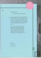 1 - Pierre Toby, Cellule Architecture (Fr/Eng)