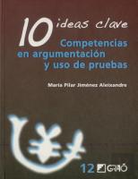 10 Ideas Clave. Competencias En Argumentación Y Uso De Pruebas