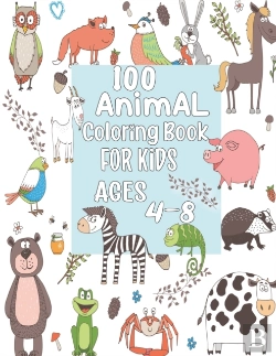 Bertrand.pt - 100 Animal Coloring Book For Kids Ages 4-8