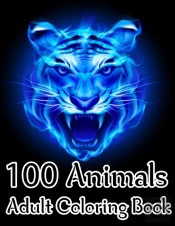100 Animals Adult Coloring Book
