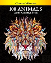 100 Animals Adult Coloring Book