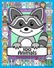 100 Animals Coloring Book For Kids
