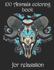 100 Animals Coloring Book For Relaxation