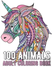 100 Animals Coloring Book