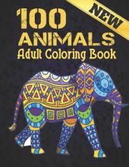 100 Animals New Adult Coloring Book