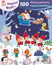 100 Autocollants Repositionnables Noël