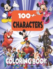 100+ Characters Coloring Book