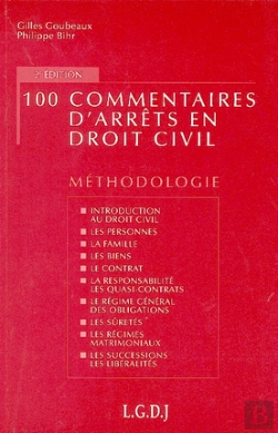 Bertrand.pt - 100 Commentaires D'Arrets En Droit Civil
