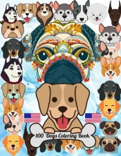 100 Dogs Coloring Book