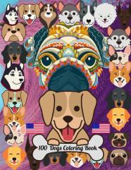 100 Dogs Coloring Book