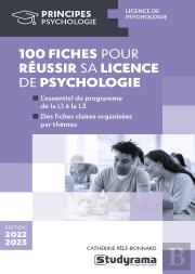 100 Fiches Pour Reussir Sa Licence De Psychologie