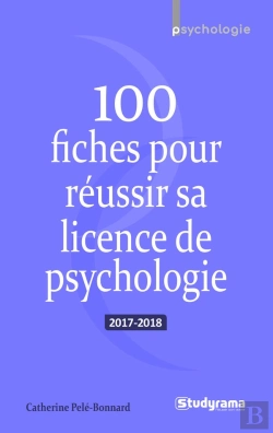 Bertrand.pt - 100 Fiches Pour Réussir Sa Licence De Psychologie (Édition 2017/2018)