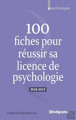 Bertrand.pt - 100 Fiches Pour Réussir Sa Licence De Psychologie (Édition 2018/2019)