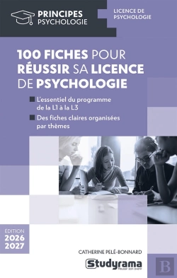 Bertrand.pt - 100 Fiches Pour Réussir Sa Licence De Psychologie (Édition 2026/2027)