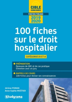 Bertrand.pt - 100 Fiches Sur Le Droit Hospitalier ; Catégories B, A (Édition 2019/2020)