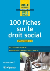 100 Fiches Sur Le Droit Social ; Catégories B Et A (Concours 2019/2020)