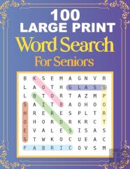 100 Large Print Word Search For Seniors