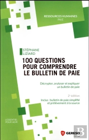 100 Questions Pour Comprendre Le Bulletin De Paie