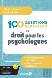 100 Questions-Réponses De Droit Pour Les Psychologues