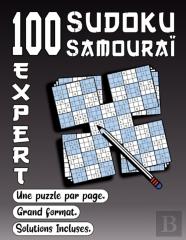 100 Sudoku Samourai, Expert, Une Puzzle Par Page, Grand Format, Solutions Incluses
