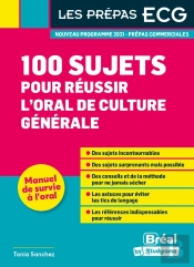 100 Sujets Pour Reussir L'Oral De Culture Generale