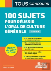 100 Sujets Pour Réussir L'Oral De Culture Générale