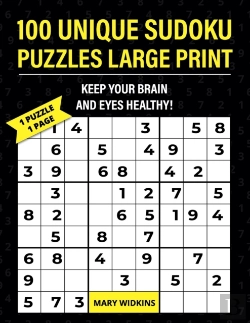 Bertrand.pt - 100 Unique Sudoku Puzzles Large Print Keep Your Brain And Eyes Healthy!