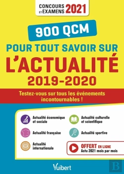 Bertrand.pt - 1000 Qcm Pour Tout Savoir Sur L'Actualité ; Concours Et Examens 2021 ; Écrits Et Oraux - F (Édition 2019/2020)