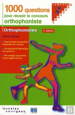 Bertrand.pt - 1000 Questions Pour Reussir Le Concours D Orthophoniste 2eme Edition