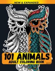 101 Animals Adult Coloring Book
