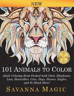 Bertrand.pt - 101 Animals To Color : Adult Coloring Bo