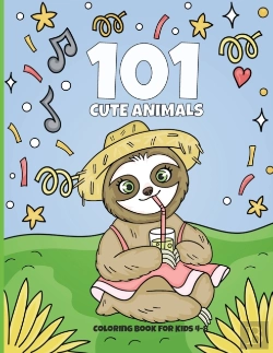 Bertrand.pt - 101 Cute Animals Coloring Book For Kids 4-8