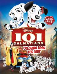 101 Dalmatians Coloring Book For Kids Age 4-8