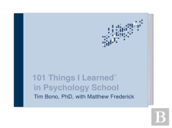 Bertrand.pt - 101 Things I Learned In Psychology School