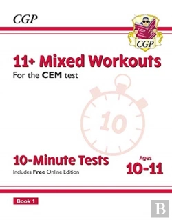 Bertrand.pt - 11+ Cem 10-Minute Tests: Mixed Workouts - Ages 10-11 Book 1 (With Online Edition): For The 2025 Exams
