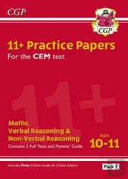 11+ Cem Practice Papers: Ages 10-11 - Pack 1 (With Parents' Guide & Online Edition): For The 2025 Exams