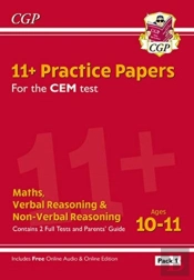 11+ Cem Practice Papers: Ages 10-11 - Pack 1 (With Parents' Guide & Online Edition): For The 2025 Exams