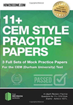 11+ Cem Style Practice Papers: 3 Full Sets Of Mock Practice Papers For The Cem (Durham University) Test