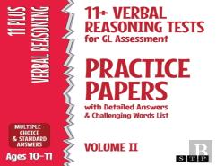 11+ Verbal Reasoning Tests For Gl Assessment Practice Papers With Detailed Answers & Challenging Words List