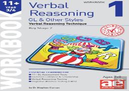 11+ Verbal Reasoning Year 3/4 Gl & Other Styles Workbook 1