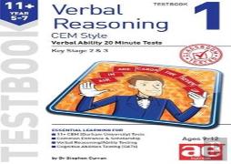 11+ Verbal Reasoning Year 5-7 Cem Style Testbook 1