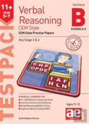11+ Verbal Reasoning Year 5-7 Cem Style Testpack B Papers 5-8