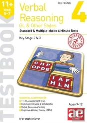 11+ Verbal Reasoning Year 5-7 Gl & Other Styles Testbook 4