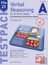 11+ Verbal Reasoning Year 5-7 Gl & Other Styles Testpack A Papers 13-16