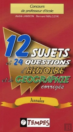 Bertrand.pt - 12 Sujets Et 24 Questions D'Histoire Et De Geographie Corriges