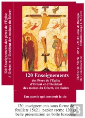 120 Enseignements Des Pères De L'Eglise D'Orient Et D'Occident : Une Parole Qui Construit La Vie