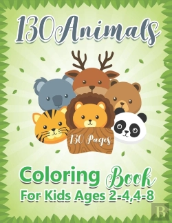 Bertrand.pt - 130 Animals Coloring Book For Kids Ages 2-4,4-8